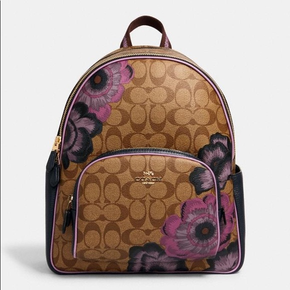 Coach Handbags - NWT Coach Court Backpack With Kaffe Fassett Print